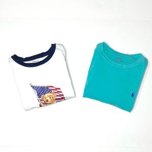 Two Polo Boys Tshirts Size Large